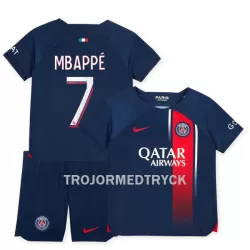Paris Saint-Germain Mbappé 7 Fotbollströja Barn Hemma 2023/24 Paris Saint-Germain Mbappé 7 Fotbollströja Barn Hemma 2023/24