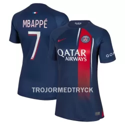 Paris Saint-Germain Mbappé 7 Fotbollströja Dam Hemma 2023/24 Paris Saint-Germain Mbappé 7 Fotbollströja Dam Hemma 2023/24