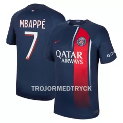 Paris Saint-Germain Mbappé 7 Fotbollströja Hemma 2023/24 Paris Saint-Germain Mbappé 7 Fotbollströja Hemma 2023/24