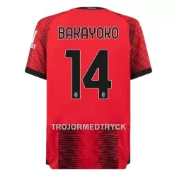 AC Milan Bakayoko 14 Fotbollströja Hemma 2023/24 AC Milan Bakayoko 14 Fotbollströja Hemma 2023/24