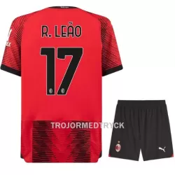 AC Milan R. Leao 17 Fotbollströja Barn Hemma 2023/24 AC Milan R. Leao 17 Fotbollströja Barn Hemma 2023/24