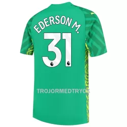 Manchester City Ederson Målvakt Fotbollströja Hemma 2023/24 Manchester City Ederson Målvakt Fotbollströja Hemma 2023/24