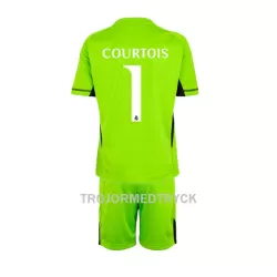 Real Madrid Thibaut Courtois 1 Målvakt Fotbollströja Barn Hemma 2023/24 Real Madrid Thibaut Courtois 1 Målvakt Fotbollströja Barn Hemma 2023/24