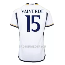 Real Madrid Valverde 15 Fotbollströja Hemma 2023/24 Real Madrid Valverde 15 Fotbollströja Hemma 2023/24
