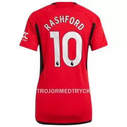 Manchester United Rashford 10 Fotbollströja Dam Hemma 2023/24