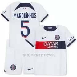 Paris Saint-Germain Marquinhos 5 Fotbollströja Barn Borta 2023/24 Paris Saint-Germain Marquinhos 5 Fotbollströja Barn Borta 2023/24