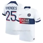 Paris Saint-Germain N.Mendes 25 Fotbollströja Borta 2023/24