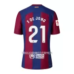 FC Barcelona Frenkie de Jong 21 Fotbollströja Hemma 2023/24