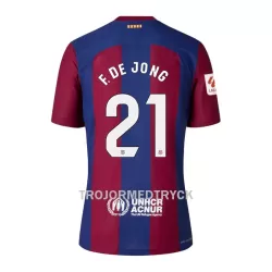 FC Barcelona Frenkie de Jong 21 Fotbollströja Hemma 2023/24 FC Barcelona Frenkie de Jong 21 Fotbollströja Hemma 2023/24