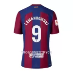 FC Barcelona Lewandowski 9 Fotbollströja Hemma 2023/24