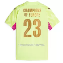 Manchester City Champions of Europe Målvakt Fotbollströja Tredje 2023/24