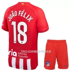 Atlético Madrid João Félix 18 Fotbollströja Barn Hemma 2023/24 Atlético Madrid João Félix 18 Fotbollströja Barn Hemma 2023/24