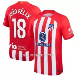 Atlético Madrid João Félix 18 Fotbollströja Hemma 2023/24 Atlético Madrid João Félix 18 Fotbollströja Hemma 2023/24