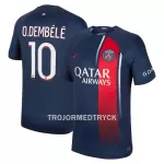 Paris Saint-Germain Dembele 10 Fotbollströja Hemma 2023/24