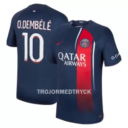 Paris Saint-Germain Dembele 10 Fotbollströja Hemma 2023/24 Paris Saint-Germain Dembele 10 Fotbollströja Hemma 2023/24