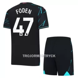 Manchester City Foden 47 Fotbollströja Barn Tredje 2023/24 Manchester City Foden 47 Fotbollströja Barn Tredje 2023/24