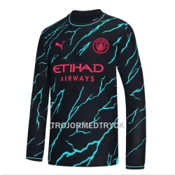 Manchester City Fotbollströja Tredje 2023/24 Långärmad Manchester City Fotbollströja Tredje 2023/24 Långärmad