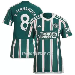 Manchester United Bruno Fernandes 8 Fotbollströja Dam Borta 2023/24 Manchester United Bruno Fernandes 8 Fotbollströja Dam Borta 2023/24