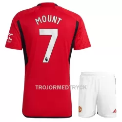 Manchester United Mount 7 Fotbollströja Barn Hemma 2023/24 Manchester United Mount 7 Fotbollströja Barn Hemma 2023/24