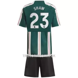 Manchester United Shaw 23 Fotbollströja Barn Borta 2023/24