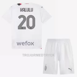 AC Milan Kalulu 20 Fotbollströja Barn Borta 2023/24 AC Milan Kalulu 20 Fotbollströja Barn Borta 2023/24