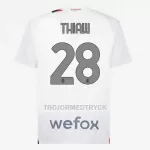 AC Milan Thiaw 28 Fotbollströja Borta 2023/24