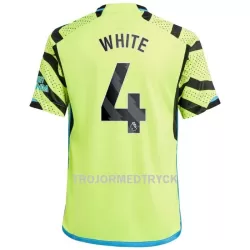 Arsenal White 4 Fotbollströja Barn Borta 2023/24