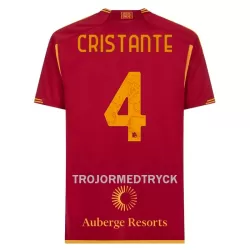 AS Roma Cristante 4 Fotbollströja Hemma 2023/24 AS Roma Cristante 4 Fotbollströja Hemma 2023/24