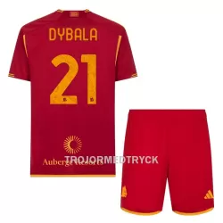 AS Roma Dybala 21 Fotbollströja Barn Hemma 2023/24 AS Roma Dybala 21 Fotbollströja Barn Hemma 2023/24