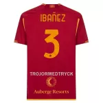 AS Roma Ibanez 3 Fotbollströja Hemma 2023/24