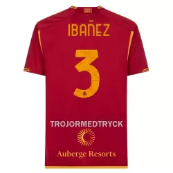 AS Roma Ibanez 3 Fotbollströja Hemma 2023/24 AS Roma Ibanez 3 Fotbollströja Hemma 2023/24