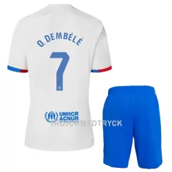 FC Barcelona O. Dembele 7 Fotbollströja Barn Borta 2023/24 FC Barcelona O. Dembele 7 Fotbollströja Barn Borta 2023/24