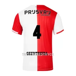 Feyenoord Rotterdam Geertruida 4 Fotbollströja Hemma 2023/24 Feyenoord Rotterdam Geertruida 4 Fotbollströja Hemma 2023/24