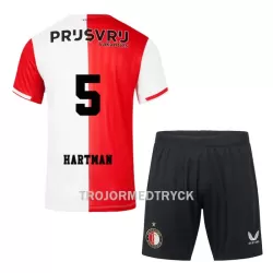 Feyenoord Rotterdam Hartman 5 Fotbollströja Barn Hemma 2023/24 Feyenoord Rotterdam Hartman 5 Fotbollströja Barn Hemma 2023/24