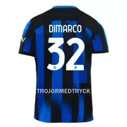 Inter Milan Dimarco 32 Fotbollströja Hemma 2023/24 Inter Milan Dimarco 32 Fotbollströja Hemma 2023/24
