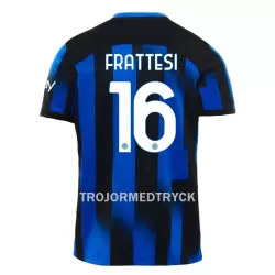 Inter Milan Frattesi 16 Fotbollströja Hemma 2023/24 Inter Milan Frattesi 16 Fotbollströja Hemma 2023/24