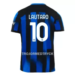 Inter Milan Lautaro Martinez 10 Fotbollströja Hemma 2023/24 Inter Milan Lautaro Martinez 10 Fotbollströja Hemma 2023/24