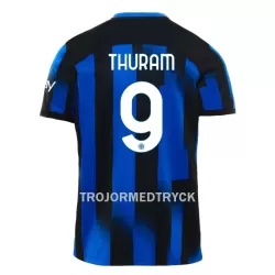 Inter Milan Thuram 9 Fotbollströja Hemma 2023/24 Inter Milan Thuram 9 Fotbollströja Hemma 2023/24