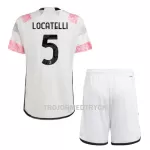 Juventus Locatelli 5 Fotbollströja Barn Borta 2023/24