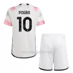 Juventus Pogba 10 Fotbollströja Barn Borta 2023/24