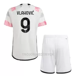 Juventus Vlahovic 9 Fotbollströja Barn Borta 2023/24 Juventus Vlahovic 9 Fotbollströja Barn Borta 2023/24