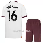 Manchester City Rodrigo 16 Fotbollströja Barn Borta 2023/24