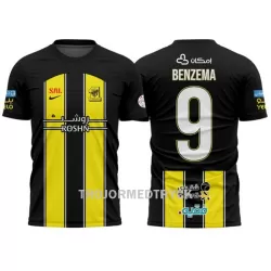Al Ittihad Benzema 9 Fotbollströja Hemma 2023/24 Al Ittihad Benzema 9 Fotbollströja Hemma 2023/24