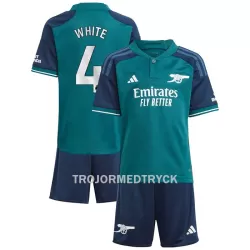 Arsenal White 4 Fotbollströja Barn Tredje 2023/24 Arsenal White 4 Fotbollströja Barn Tredje 2023/24
