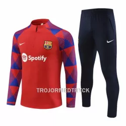 FC Barcelona Träningsträningsoverall Quarter-Zip 2023/24 Röd FC Barcelona Träningsträningsoverall Quarter-Zip 2023/24 Röd