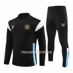 Manchester City Träningsträningsoverall Quarter-Zip 2023/24 Svart