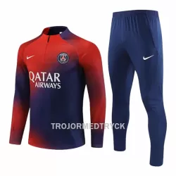 Paris Saint-Germain Träningsträningsoverall Quarter-Zip 2023/24 Röd Paris Saint-Germain Träningsträningsoverall Quarter-Zip 2023/24 Röd