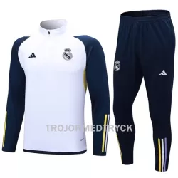 Real Madrid Träningsträningsoverall Quarter-Zip 2023/24 Vit Real Madrid Träningsträningsoverall Quarter-Zip 2023/24 Vit