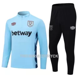 West Ham United Träningsträningsoverall Quarter-Zip 2023/24 Blå West Ham United Träningsträningsoverall Quarter-Zip 2023/24 Blå