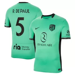 Atlético Madrid R. De Paul 5 Fotbollströja Tredje 2023/24 Atlético Madrid R. De Paul 5 Fotbollströja Tredje 2023/24